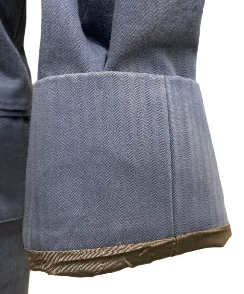 COMME des GARCONS HOMME PLUS（コムデギャルソンオムプリュス）COMME des GARCONS HOMME PLUS (コムデギャルソンオムプリュス) 金ボタンメッセージジャケット ネイビー サイズ:Sの古着・服飾アイテム