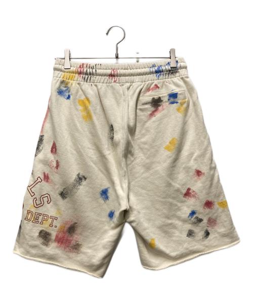 Palm Angels（パーム エンジェルス）Palm Angels (パーム エンジェルス) PAINTED COLLEGE SWEAT SHORT ベージュ サイズ:Ｍの古着・服飾アイテム