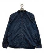 45Rフォーティファイブ・アール）の古着「水玉タペットの908オーシャンスタンドシャツ」｜ネイビー×ホワイト