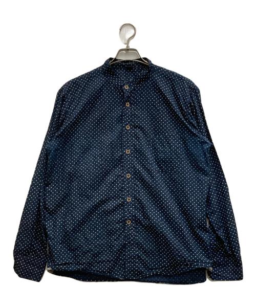 45R（フォーティファイブ・アール）45R (フォーティファイブ・アール) 水玉タペットの908オーシャンスタンドシャツ ネイビー×ホワイト サイズ:不明の古着・服飾アイテム