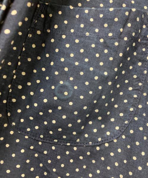 45R（フォーティファイブ・アール）45R (フォーティファイブ・アール) 水玉タペットの908オーシャンスタンドシャツ ネイビー×ホワイト サイズ:不明の古着・服飾アイテム