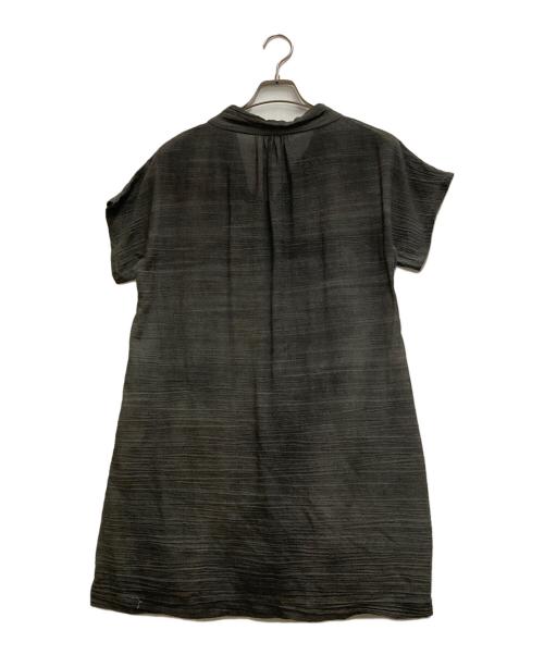ISSEY MIYAKE HaaT（イッセイミヤケハート）issey miyake haat (イッセイミヤケハート) 半袖チュニック グレー サイズ:2の古着・服飾アイテム