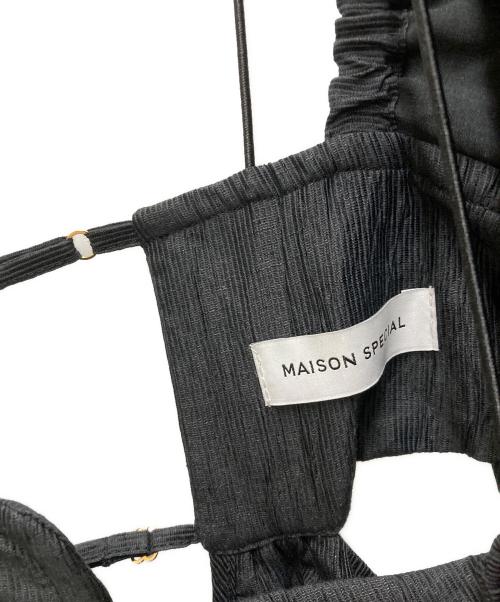MAISON SPECIAL（メゾンスペシャル）MAISON SPECIAL (メゾンスペシャル) 2WAYスリーブボリュームワンピース ブラック サイズ:ｆreeの古着・服飾アイテム