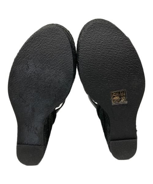 Saint Laurent Paris（サンローランパリ）Saint Laurent Paris (サンローランパリ) ウェッジソールサンダル ブラック サイズ:36の古着・服飾アイテム