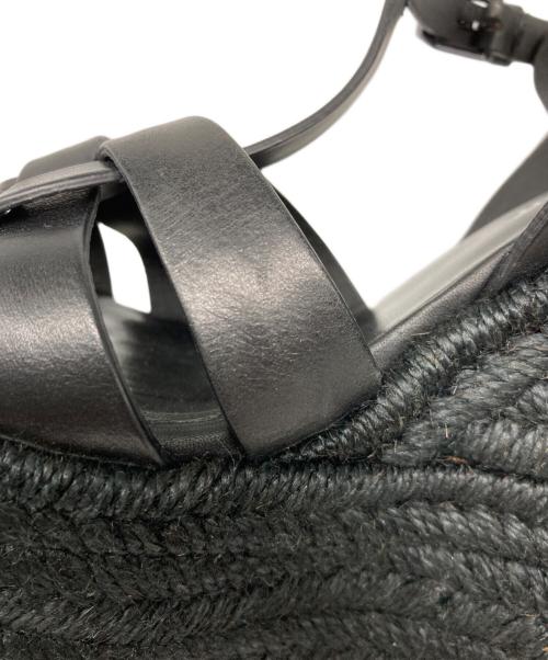 Saint Laurent Paris（サンローランパリ）Saint Laurent Paris (サンローランパリ) ウェッジソールサンダル ブラック サイズ:36の古着・服飾アイテム