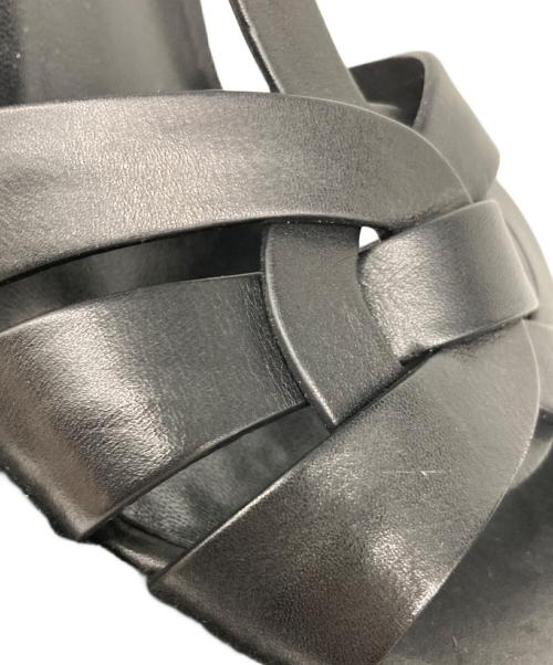 Saint Laurent Paris（サンローランパリ）Saint Laurent Paris (サンローランパリ) ウェッジソールサンダル ブラック サイズ:36の古着・服飾アイテム