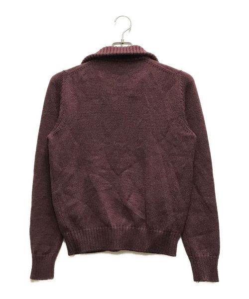 Zanone（ザノーネ）Zanone (ザノーネ) CHIOTOスタンドカラーニットカーディガン レッド サイズ:44の古着・服飾アイテム