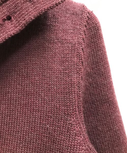 Zanone（ザノーネ）Zanone (ザノーネ) CHIOTOスタンドカラーニットカーディガン レッド サイズ:44の古着・服飾アイテム