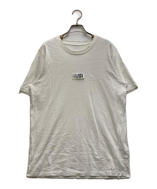 MM6 Maison Margiela（エムエムシックスメゾンマルジェラ）MM6 Maison Margiela (エムエムシックスメゾンマルジェラ) ナンバーロゴカットソー ホワイト サイズ:Sの古着・服飾アイテム