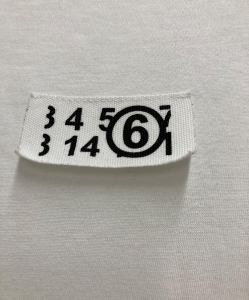 MM6 Maison Margiela（エムエムシックスメゾンマルジェラ）MM6 Maison Margiela (エムエムシックスメゾンマルジェラ) ナンバーロゴカットソー ホワイト サイズ:Sの古着・服飾アイテム