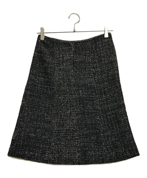 CHANEL（シャネル）CHANEL (シャネル) ツイードスカート ホワイト×ブラック サイズ:34の古着・服飾アイテム