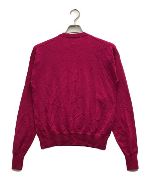 BORDERS at BALCONY（ボーダーズアットバルコニー）BORDERS at BALCONY (ボーダーズアットバルコニー) CREW NECK TOP ピンク サイズ:36の古着・服飾アイテム