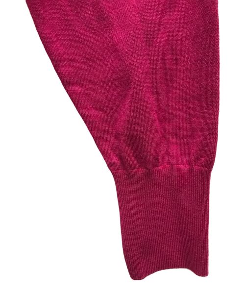 BORDERS at BALCONY（ボーダーズアットバルコニー）BORDERS at BALCONY (ボーダーズアットバルコニー) CREW NECK TOP ピンク サイズ:36の古着・服飾アイテム