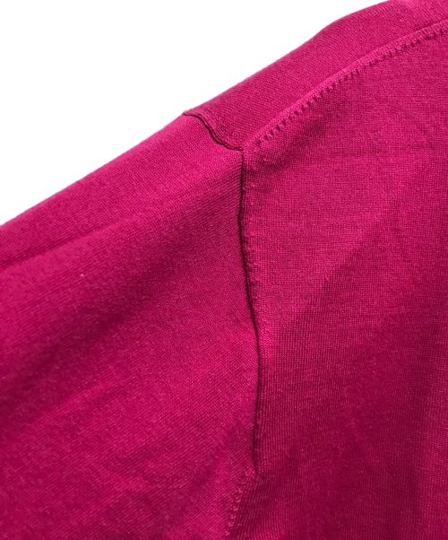 BORDERS at BALCONY（ボーダーズアットバルコニー）BORDERS at BALCONY (ボーダーズアットバルコニー) CREW NECK TOP ピンク サイズ:36の古着・服飾アイテム