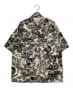 MARNIマルニ）の古着「総柄シャツ」｜ブラック