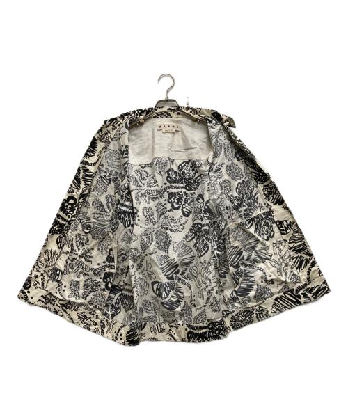 MARNI（マルニ）MARNI (マルニ) 総柄シャツ ブラック サイズ:48の古着・服飾アイテム
