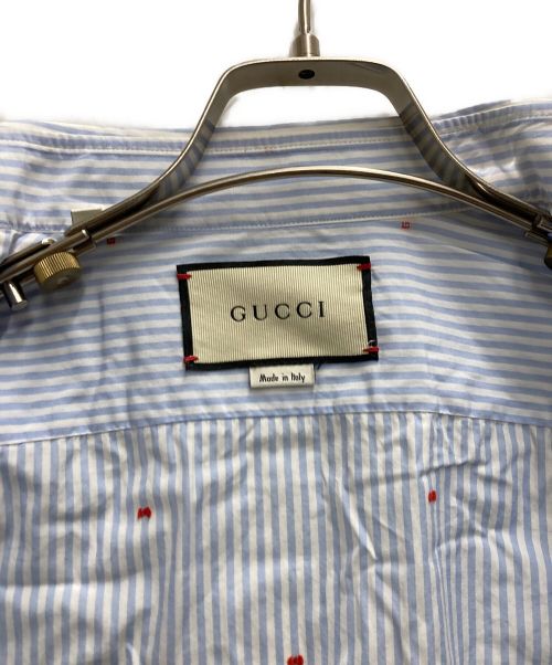 GUCCI（グッチ）GUCCI (グッチ) ストライプシャツ ベージュ サイズ:41の古着・服飾アイテム