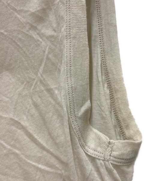 RICK OWENS（リックオウエンス）RICK OWENS (リックオウエンス) ノースリーブカットソー ベージュ サイズ:38の古着・服飾アイテム