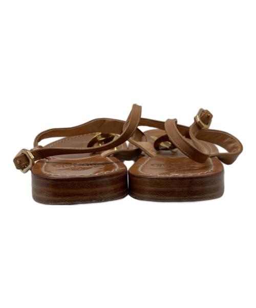 ilSandalo（イルサンダロ）ILSANDALO (イルサンダロ) フラップサンダル ブラウン サイズ:37の古着・服飾アイテム