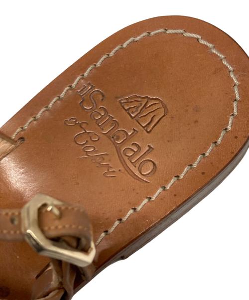 ilSandalo（イルサンダロ）ILSANDALO (イルサンダロ) フラップサンダル ブラウン サイズ:37の古着・服飾アイテム