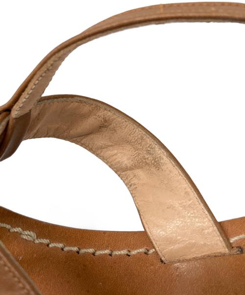 ilSandalo（イルサンダロ）ILSANDALO (イルサンダロ) フラップサンダル ブラウン サイズ:37の古着・服飾アイテム