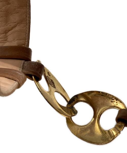 ilSandalo（イルサンダロ）ILSANDALO (イルサンダロ) フラップサンダル ブラウン サイズ:37の古着・服飾アイテム