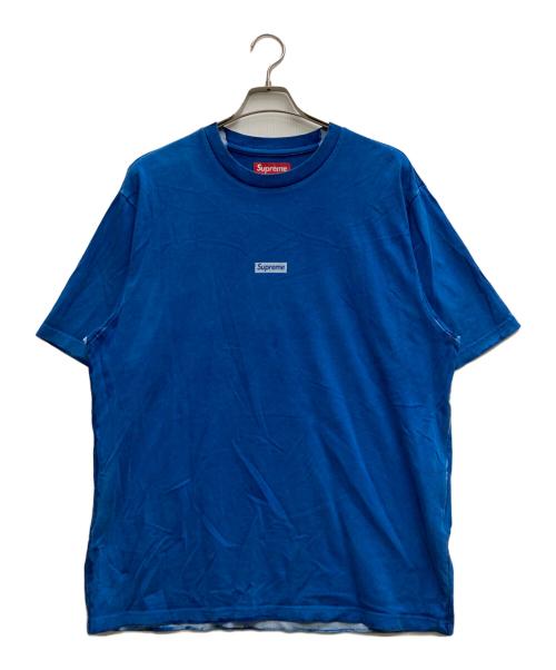 SUPREME（シュプリーム）Supreme (シュプリーム) Overprint Small Box S/S Top ブルー サイズ:Ⅼの古着・服飾アイテム