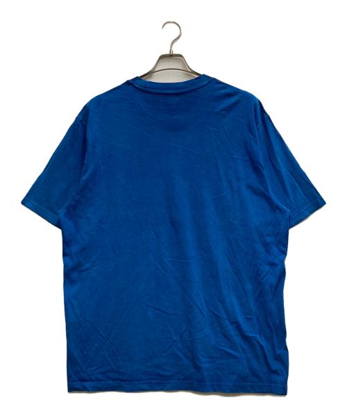 SUPREME（シュプリーム）Supreme (シュプリーム) Overprint Small Box S/S Top ブルー サイズ:Ⅼの古着・服飾アイテム