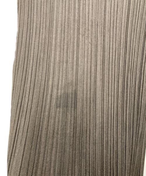 PLEATS PLEASE（プリーツプリーズ）PLEATS PLEASE (プリーツプリーズ) プリーツノースリーブワンピース ブラウン サイズ:不明の古着・服飾アイテム