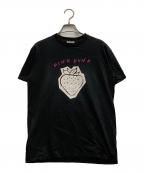 MIU MIUミュウミュウ）の古着「いちごpink punk Tシャツ」｜ブラック