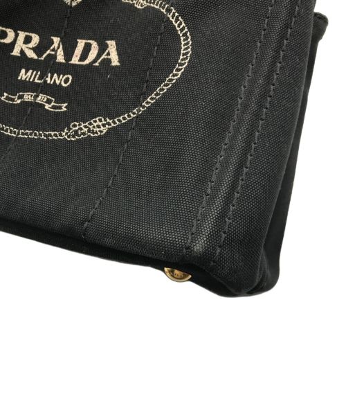 PRADA（プラダ）PRADA (プラダ) 2WAYハンドバッグ ブラックの古着・服飾アイテム