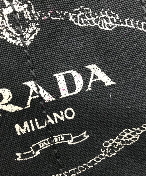 PRADA（プラダ）PRADA (プラダ) 2WAYハンドバッグ ブラックの古着・服飾アイテム