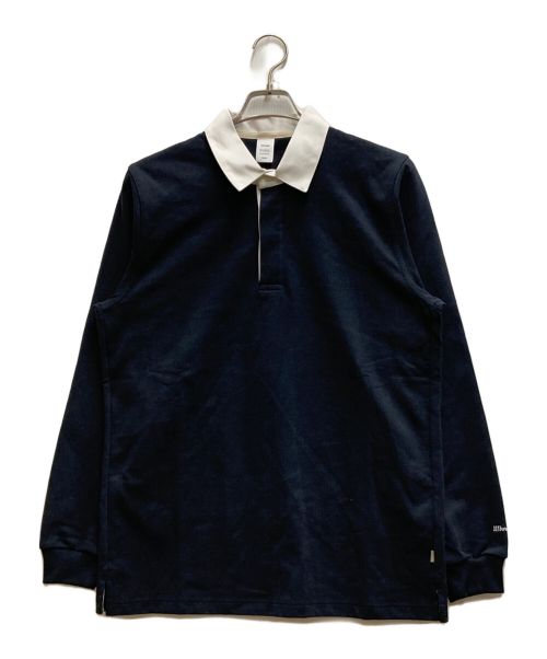 JJJJound（ジョウンド）JJJJound (ジョウンド) ラグビーシャツ ネイビー サイズ:Ⅿの古着・服飾アイテム