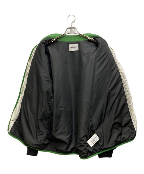 AMBUSH（アンブッシュ）AMBUSH (アンブッシュ) logo-patch fleece liner varsity jacket ブラック サイズ:Ⅿの古着・服飾アイテム