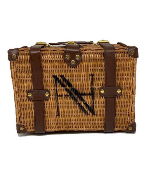 HAENGNAE（ヘンネ）HAENGNAE (ヘンネ) KISHIMEN PICNIC BASKET TRUNK ブラウンの古着・服飾アイテム
