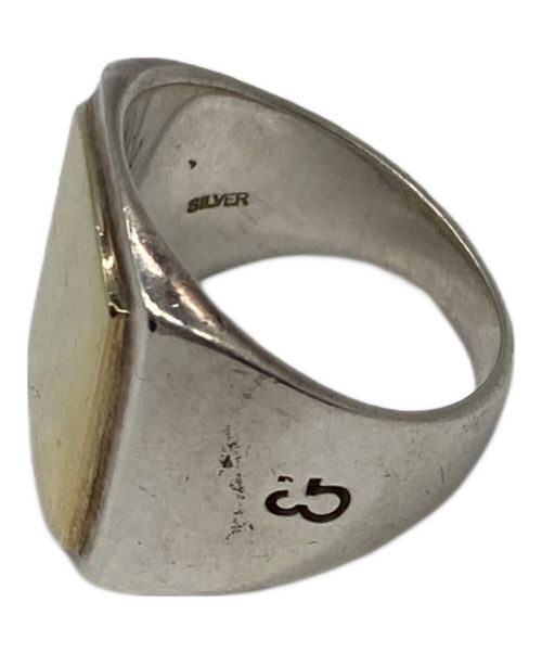 HERE'S（ヒアーズ）HERE'S (ヒアーズ) N.M MIX RING シルバー×ゴールド サイズ:11号の古着・服飾アイテム