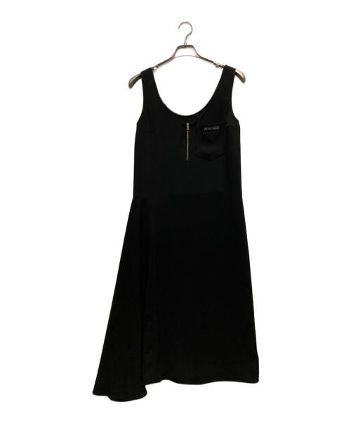 PRADA（プラダ）PRADA (プラダ) ノースリーブワンピース ブラック サイズ:36の古着・服飾アイテム