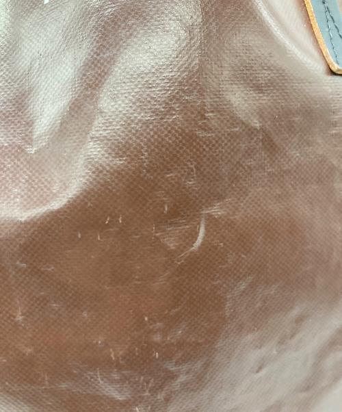 MARNI（マルニ）MARNI (マルニ) PVCバイカラーロゴトートバッグ ブラウン×ブラックの古着・服飾アイテム