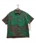 sacaiサカイ）の古着「Floral Embroidered Patch Suiting Shirt」｜ベージュ