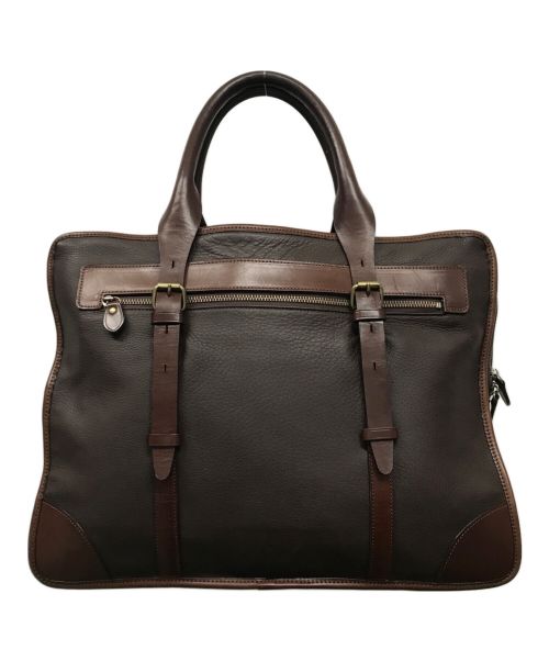 D'argent（ダルジャン）D'argent (ダルジャン) レザービジネスバッグ ブラウンの古着・服飾アイテム