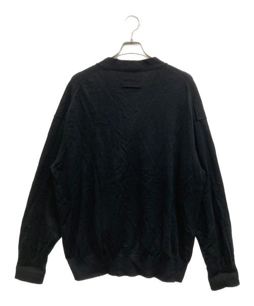 stein（シュタイン）stein (シュタイン) COTTON CASHMERE KNIT CARDIGAN ブラック サイズ:Mの古着・服飾アイテム