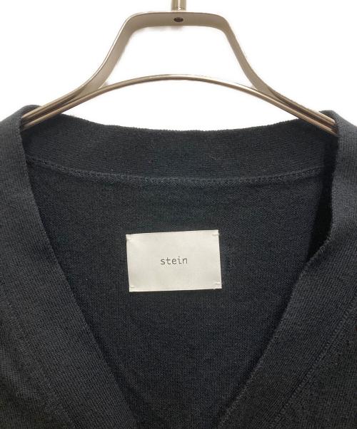 stein（シュタイン）stein (シュタイン) COTTON CASHMERE KNIT CARDIGAN ブラック サイズ:Mの古着・服飾アイテム