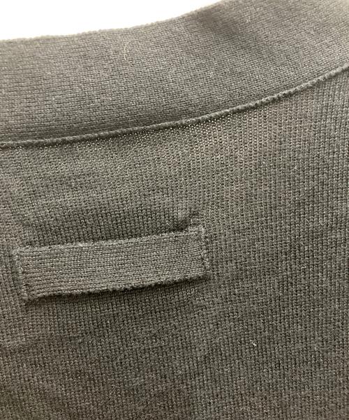 stein（シュタイン）stein (シュタイン) COTTON CASHMERE KNIT CARDIGAN ブラック サイズ:Mの古着・服飾アイテム