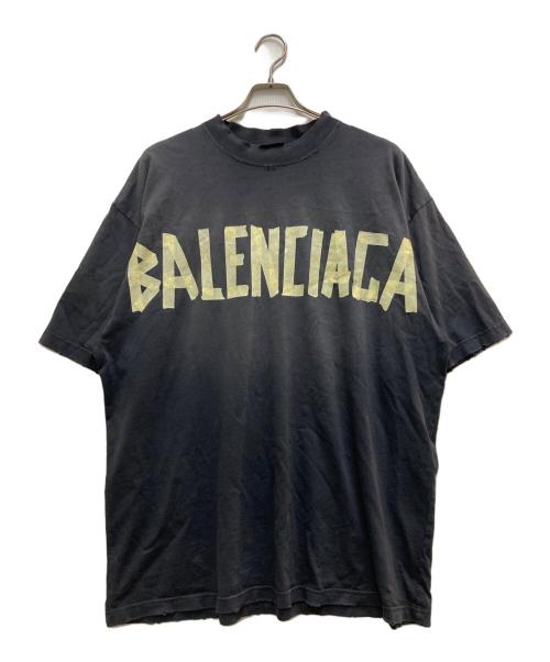 BALENCIAGA（バレンシアガ）BALENCIAGA (バレンシアガ) Tape TypeT シャツ ネイビー サイズ:Ⅼの古着・服飾アイテム