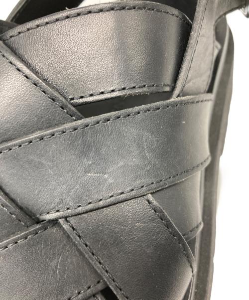 BOTTEGA VENETA（ボッテガベネタ）BOTTEGA VENETA (ボッテガベネタ) ラグ ストラップサンダル ブラック サイズ:41の古着・服飾アイテム