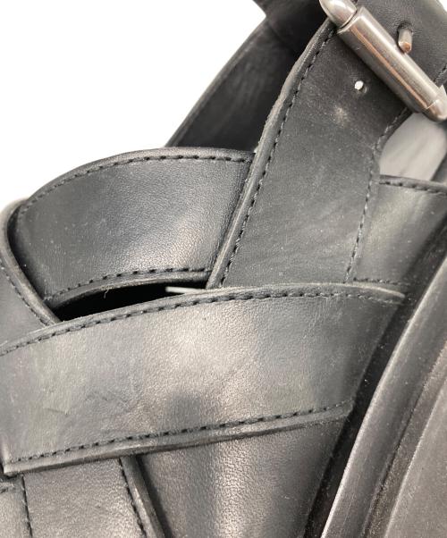BOTTEGA VENETA（ボッテガベネタ）BOTTEGA VENETA (ボッテガベネタ) ラグ ストラップサンダル ブラック サイズ:41の古着・服飾アイテム