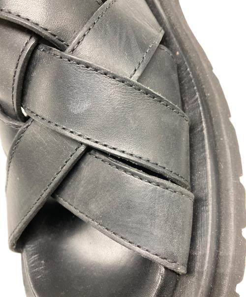 BOTTEGA VENETA（ボッテガベネタ）BOTTEGA VENETA (ボッテガベネタ) ラグ ストラップサンダル ブラック サイズ:41の古着・服飾アイテム