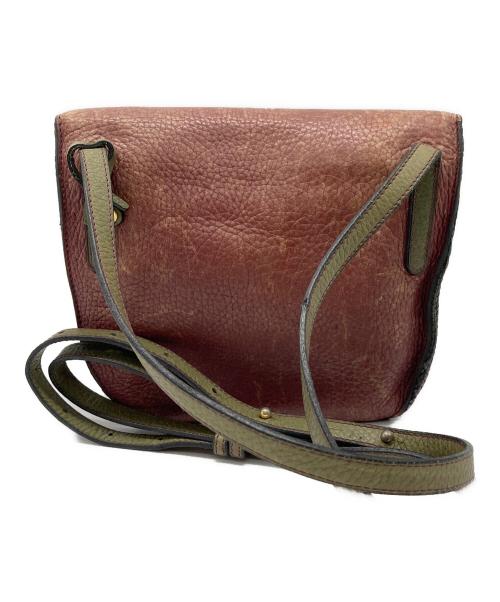 DELVAUX（デルヴォー）DELVAUX (デルヴォー) ヴィンテージフラップショルダーバッグ レッドの古着・服飾アイテム