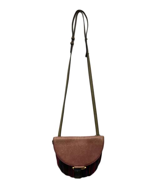 DELVAUX（デルヴォー）DELVAUX (デルヴォー) ヴィンテージフラップショルダーバッグ レッドの古着・服飾アイテム