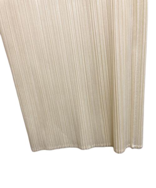 PLEATS PLEASE（プリーツプリーズ）PLEATS PLEASE (プリーツプリーズ) プリーツパンツ アイボリー サイズ:4の古着・服飾アイテム